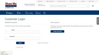 
                            5. Customer Login | ShowMeCables.com