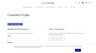 
                            4. Customer Login - tacori.com