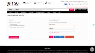 
                            1. Customer Login - The Largest Indian ethnic wear store for …