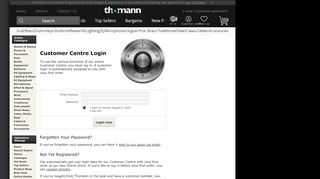 
                            1. Customer Login - Thomann United States