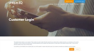 
                            8. Customer Login - Unique IQ