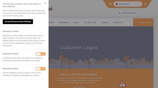 
                            4. Customer Logins | cap hpi