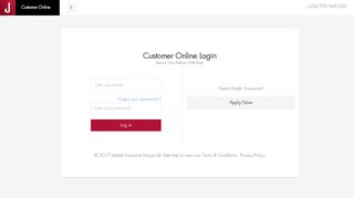 
                            11. Customer Online Login - Jubilee Insurance