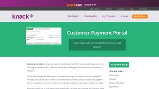 
                            2. Customer Payment Portal - Knack