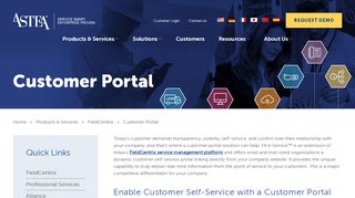 
                            2. Customer Portal | Astea