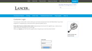 
                            5. Customer Portal : Customer Login - Lancer Ltd.