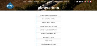 
                            2. Customer Portal - Dupre Logistics