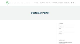 
                            3. Customer Portal - GTT - Global Traffic Technologies