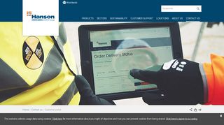 
                            8. Customer portal | Hanson UK