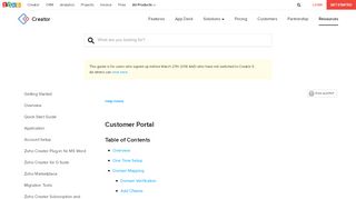 
                            9. Customer Portal | Help - Zoho Creator