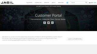 
                            5. Customer Portal | Jabil