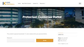 
                            2. Customer Portal – Kore Controls