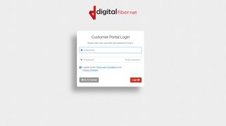 
                            3. Customer Portal Login - myaccount.digitalfibernet.com