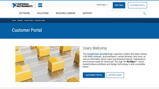 
                            6. Customer Portal | NI AWR Design Environment