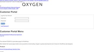 
                            3. Customer Portal - Oxygen