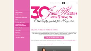 
                            8. Customer Portal & Registration Information - Jami Masters School of ...