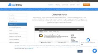 
                            8. Customer Portal Service Software - BlueFolder