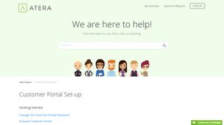 
                            3. Customer Portal Set-up – Atera Support