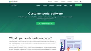 
                            3. Customer portal software | Try for free - Freshdesk