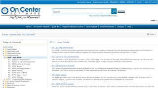 
                            3. Customer Portal:PTL - User Guide - On Center Software Support