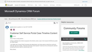 
                            3. Customer Self Service Portal Case Timeline Content - Microsoft ...
