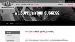 
                            2. Customer Self-Service Portal – Factory Motor Parts | Greenlink ...