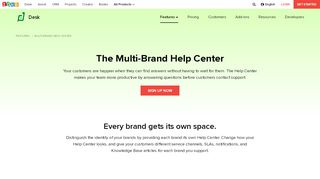 
                            9. Customer Self-Service Portal | Multi-Brand Help Center from Zoho Desk