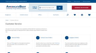 
                            3. Customer Service | America's Best Contacts & Eyeglasses
