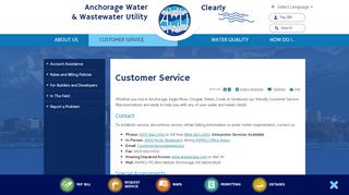 
                            4. Customer Service | Anchorage Water and Wastewater Utility