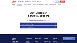 
                            7. Customer Service | Contact Us - ADP Official Site