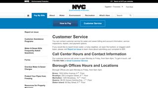 
                            3. Customer Service - DEP - NYC - NYC.gov