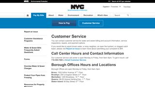 
                            11. Customer Service - DEP - NYC.gov