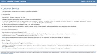 
                            7. Customer Service - Login - PaymentNet - JP Morgan