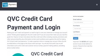 
                            6. Customer Service - QVC Credit Card Payment and Login