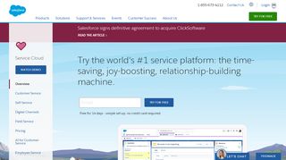 
                            3. Customer Service Software & Support Software - Salesforce.com