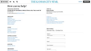 
                            1. Customer Service | The Kansas City Star
