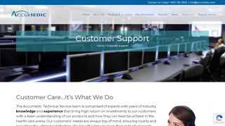 
                            1. Customer Support | AccuMed EHR - Accumedic