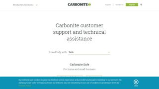 
                            1. Customer Support and Technical Assistance | Carbonite