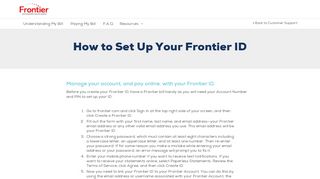 
                            5. Customer Support - How to Create Your Frontier …