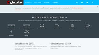 
                            2. Customer Support - Knowledge Base | Kingston - Kingston Technology