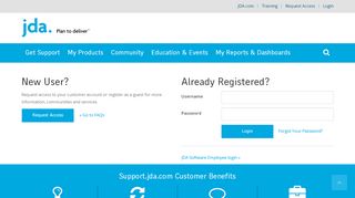 
                            2. Customer Support Login | JDA Software