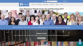 
                            1. Customer Support Resources | QAD - QAD.com