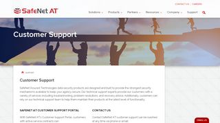 
                            9. Customer Support - SafeNet Assured Technologies