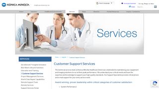 
                            7. Customer Support Services | Konica Minolta Healthcare Americas, Inc.