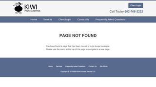 
                            3. Customer Web Portal – Kiwi Process Service LLC