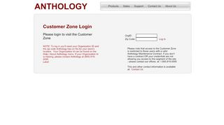 
                            5. Customer Zone Login - Anthology