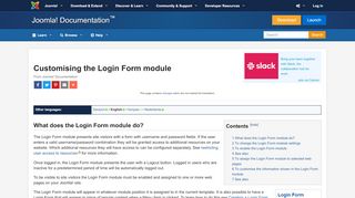 
                            5. Customising the Login Form module - Joomla! Documentation