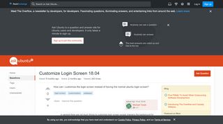 
                            5. customization - Customize Login Screen 18.04 - Ask Ubuntu