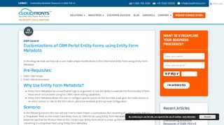 
                            8. Customizations of CRM Portal Entity Forms using Entity Form ...