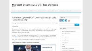 
                            9. Customize Dynamics CRM Online Sign-In Page using Custom ...
